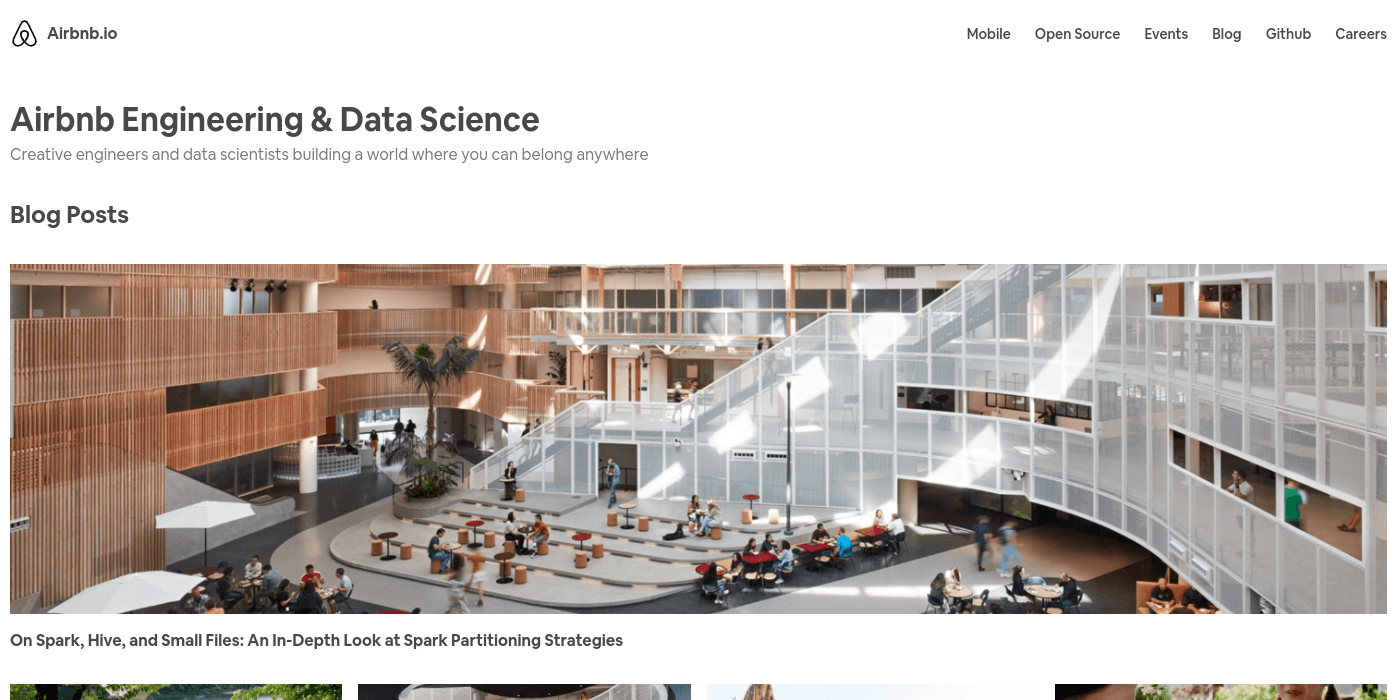 Airbnb Engineering and Data Science website